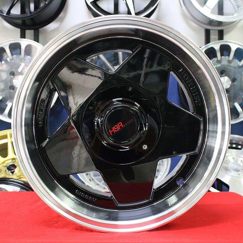Velg Mobil Murah HSR AACHEN Black Ring 15 Honda Brio Avanza Yaris Livina
