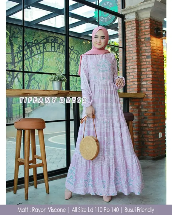 Zahira1808 Maxy Tiffany Rayon Viscone Gamis Syari Murah Trendi Baju Syari Muslim Wanita Ibu Terlaris Baju Pesta Terbaru Lazada Indonesia