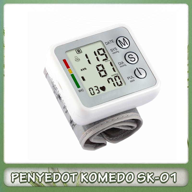 Alat Tensi Darah Digital Automatic Portable Kesehatan Tensi Monitor Elektronik Care Healthy Tools Wrist Blood Pressure Monitor Alat Ukur Tekanan Darah Digital Tensimeter dipasang di pergelangan tangan