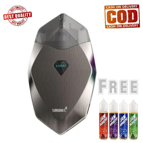 Paket Ngebul Autentic Smoant Karat Pod Kit 370mAh Battery with 2ml Cartridge Rokok Elektrik Smoant Karat + Free Liquip Jam Moster 3Mg RANDOM Paket Ngebul Autentic Smoant Karat Pod Kit 370mAh Battery with 2ml Cartridge Rokok Elektrik Smoant Karat + Free Liquip Jam Moster 3Mg RANDOM