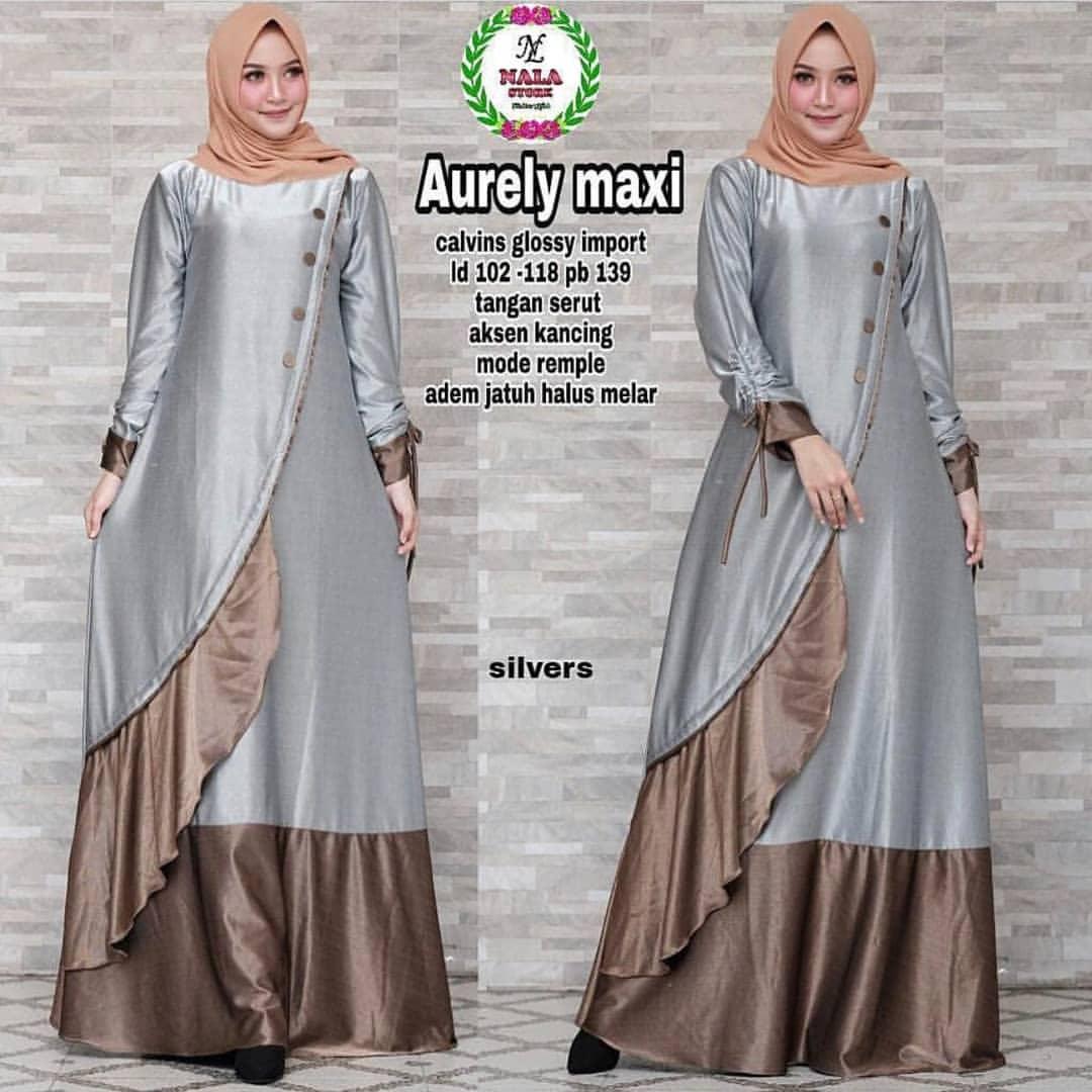 Baju Trend Kekinian Gamis Aurel Maxi Dress Maxmara Gamis Terbaru 2019 Baju Wanita Gamis Baju Terusan Panjang Baju Kerja Gaun Pesta Murah Remaja Baju Muslim Terbaru 2019 Baju Model Terbaru