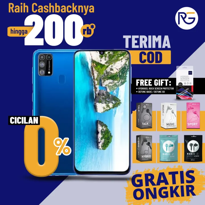 Hp Samsung Galaxy M31 6gb 128gb Baterai 6000 Mah Anti Lowbat 1 Tahun Garansi Resmi Lazada Indonesia