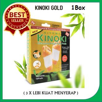 Minmin Store Koyo Detox Gold 1Box Isi 10 Pcs - Kinoki Foot Patch - 1 Box Isi 10 Pcs Koyo Kinoki Original