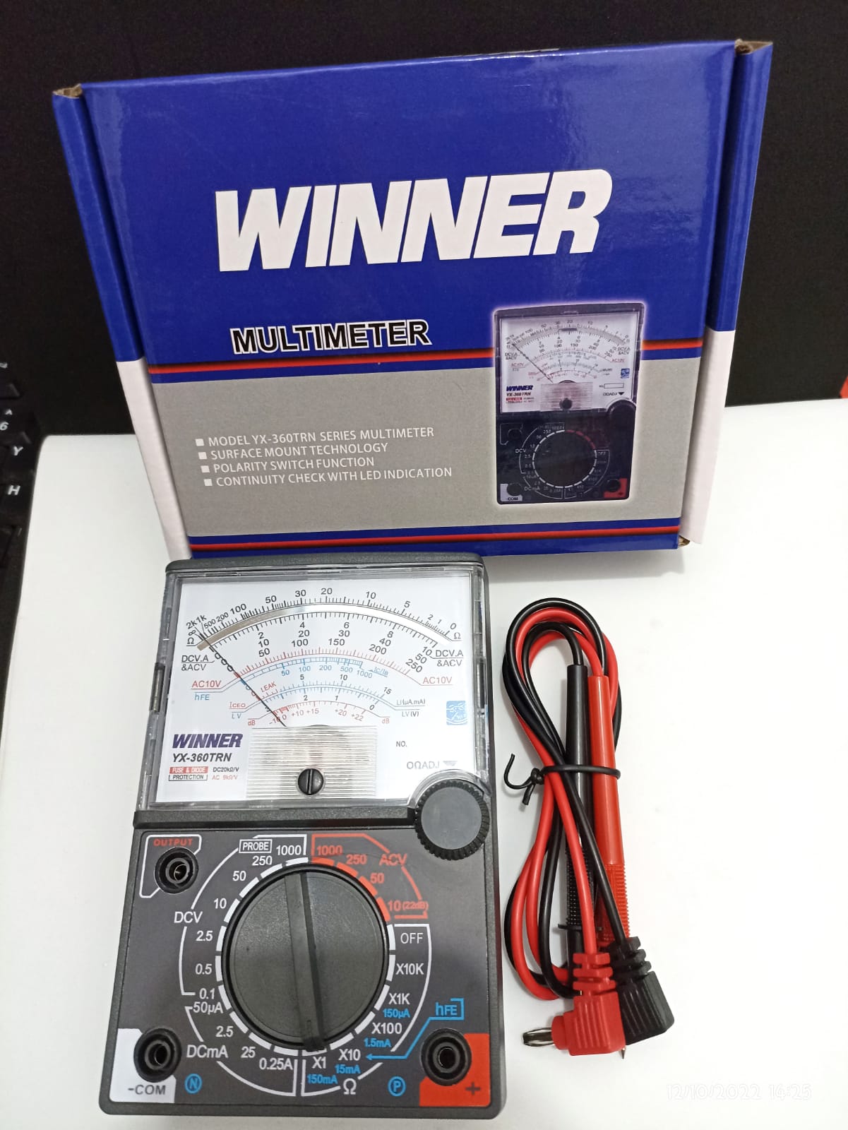 MULTI TESTER Analog WINNER YX 360 TRN MULTIMETER LED INDICATION Alat