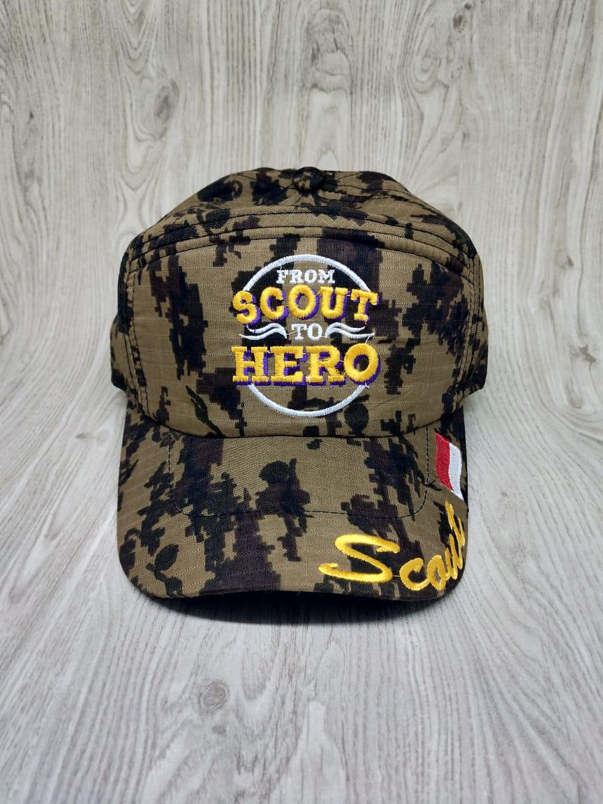 Topi Lapangan Pramuka Loreng Topi Lapangan Pramuka Loreng