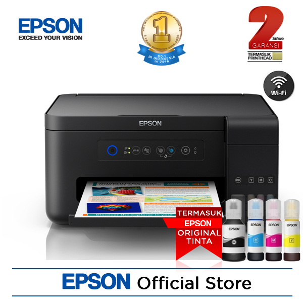 Epson L4150 Printer Murah Multifungsi [Print/Scan/Copy/Wi-Fi] - Hitam |  Lazada Indonesia