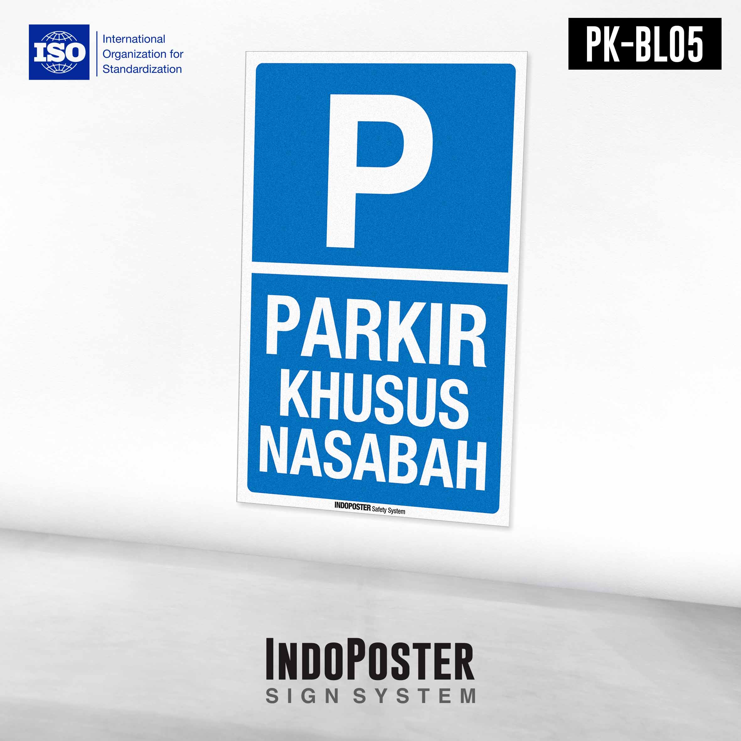 Stiker Safety Sign Rambu K Iso Parkir Khusus Nasabah Lazada Indonesia
