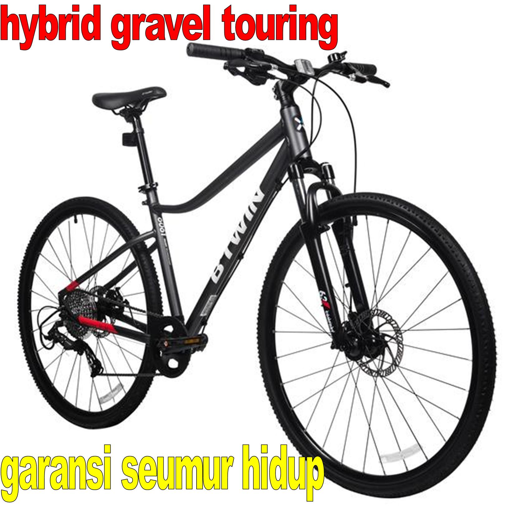 Hybrid Bike Btwin Cycles With Disc Brake Decathlon Hybrid Bike