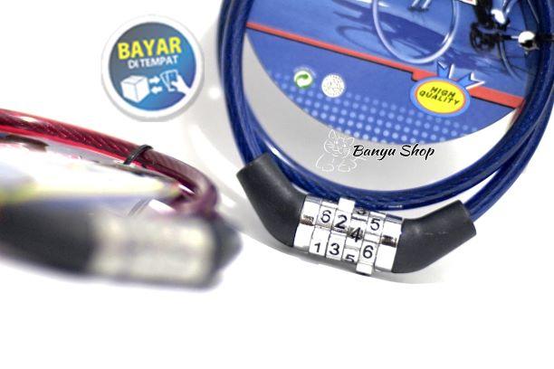 ... Gembok Kunci Numeric Kombinasi 4 Digit Kode Angka Password Sepeda Motor Pagar Garasi