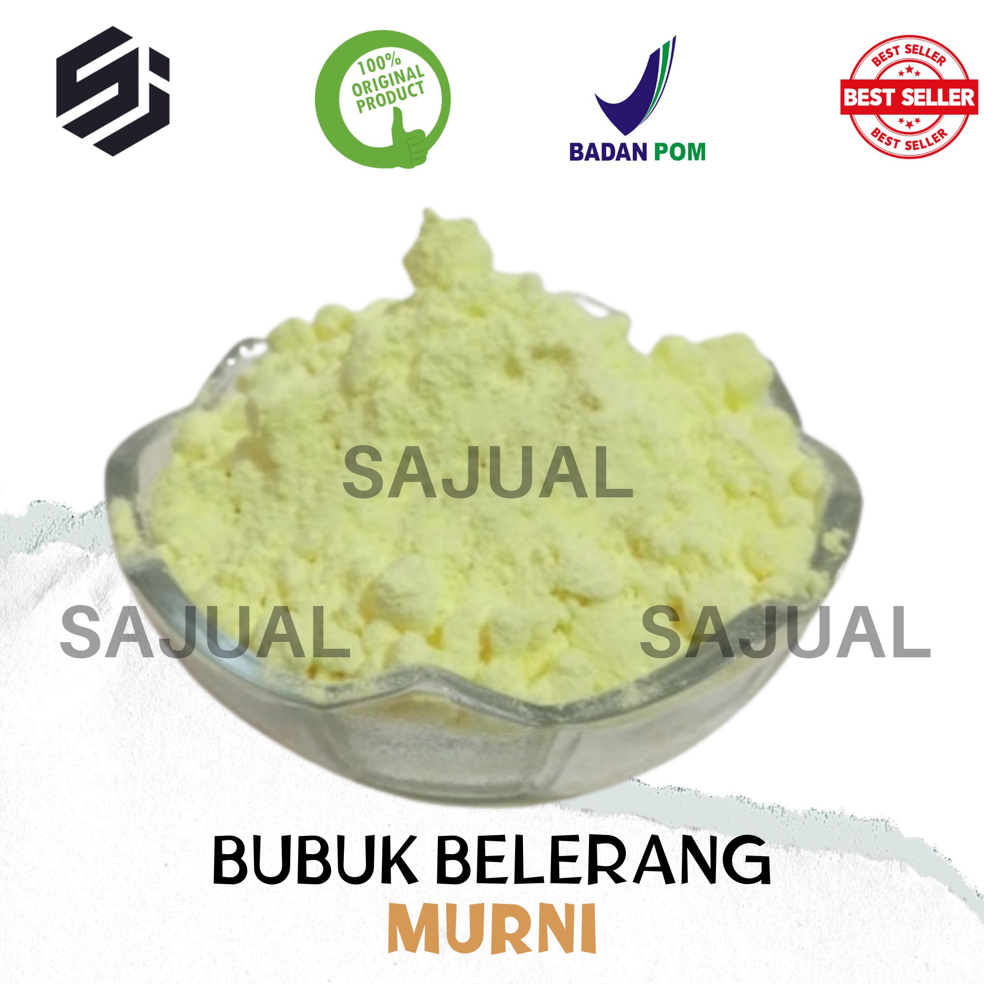 SAJUAL Bubuk Belerang Murni Asli Belerang Sulfur Powder 1KG Obat