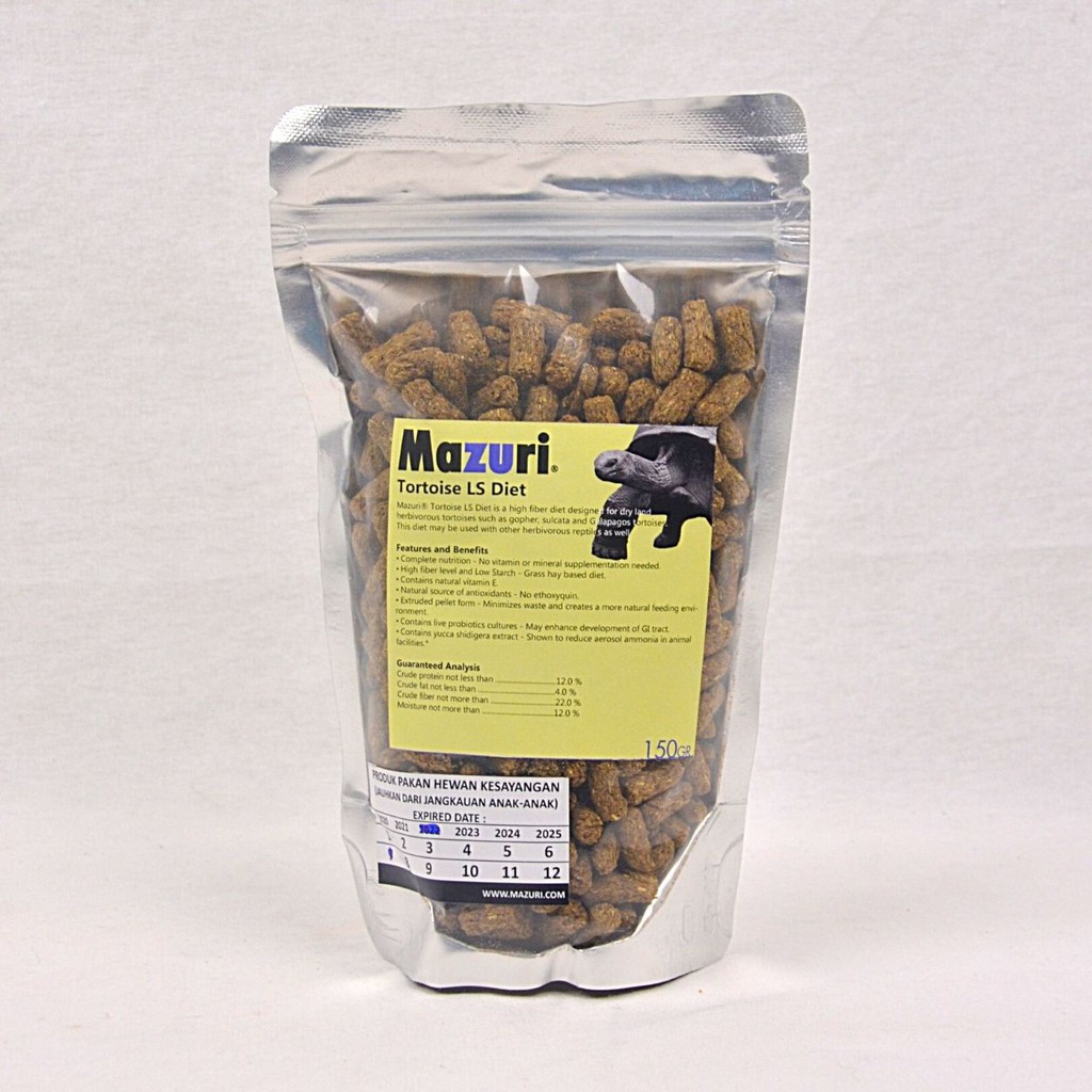 Cod Mazuri Makanan Kura Darat Tortoise Diet Ls 150Gram Sale