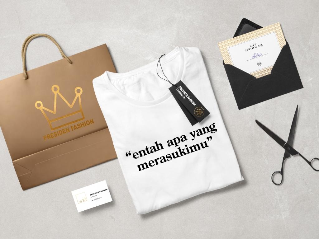 Presiden Fashion - Kaos Tulisan / Kaos Distro / Kaos Tulisan Unik / Kekinian / Wanita / Pria / Bandung / Kata / Detak Jantung / Baju Tulisan / Tshirt Bergambar / Hits / Atasan Kasual / Fashion Tshirt Pria ENTAH APA YG MERASUKIMU-Hitam Kuning Putih Army