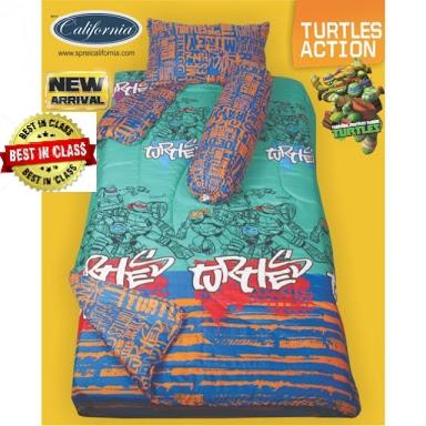 BED COVER CALIFORNIA - TURTLES - SINGLE 120 x 200 BEST IN CLASS