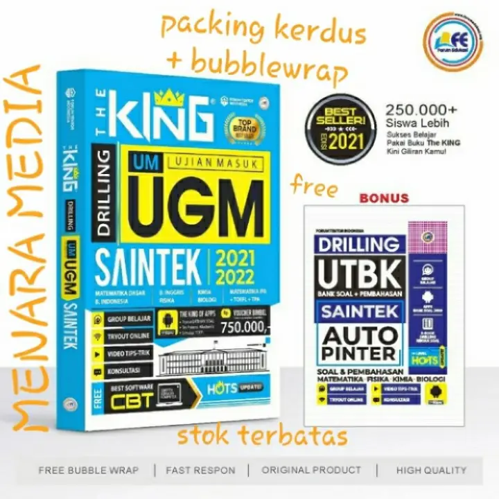Buku The King Drilllng Um Ugm Saintek 2021 2022 Forum Edukasi Original Lazada Indonesia