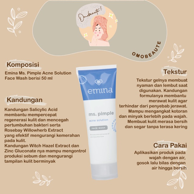 emina acne solution face wash