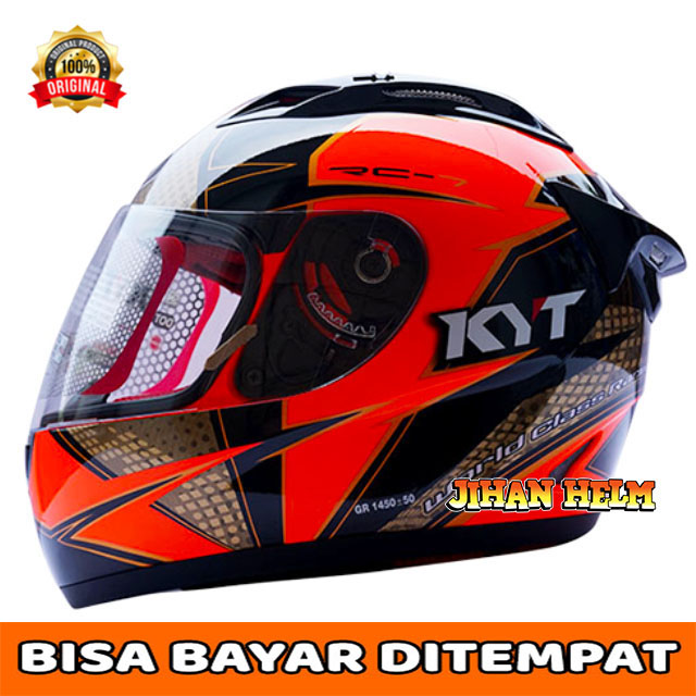 HELM KYT HELM KYT RC SEVEN HELM KYT RC SEVEN BLACK ORANGE