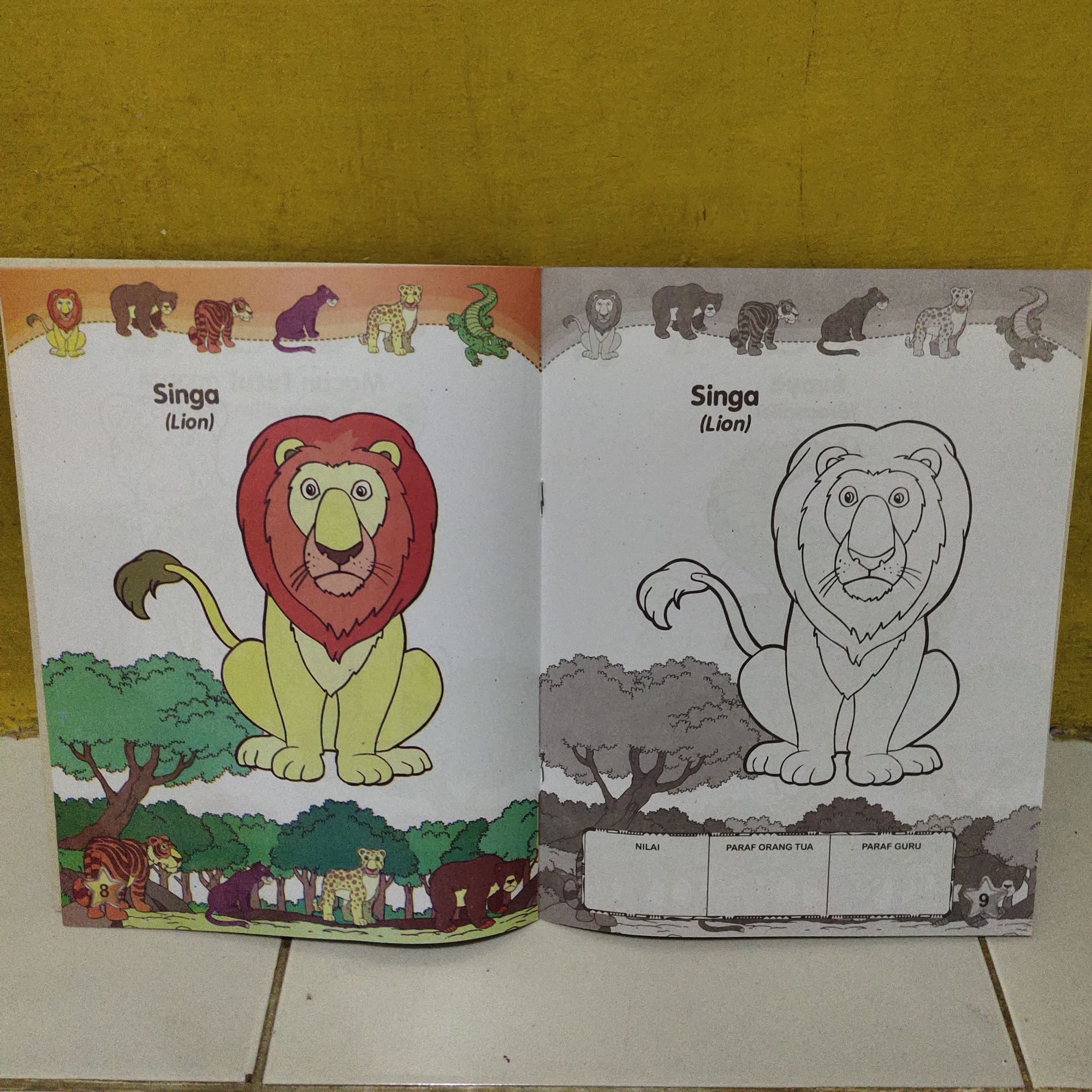 Buku Anak Mewarnai Hewan Pemakan Daging Lazada Indonesia