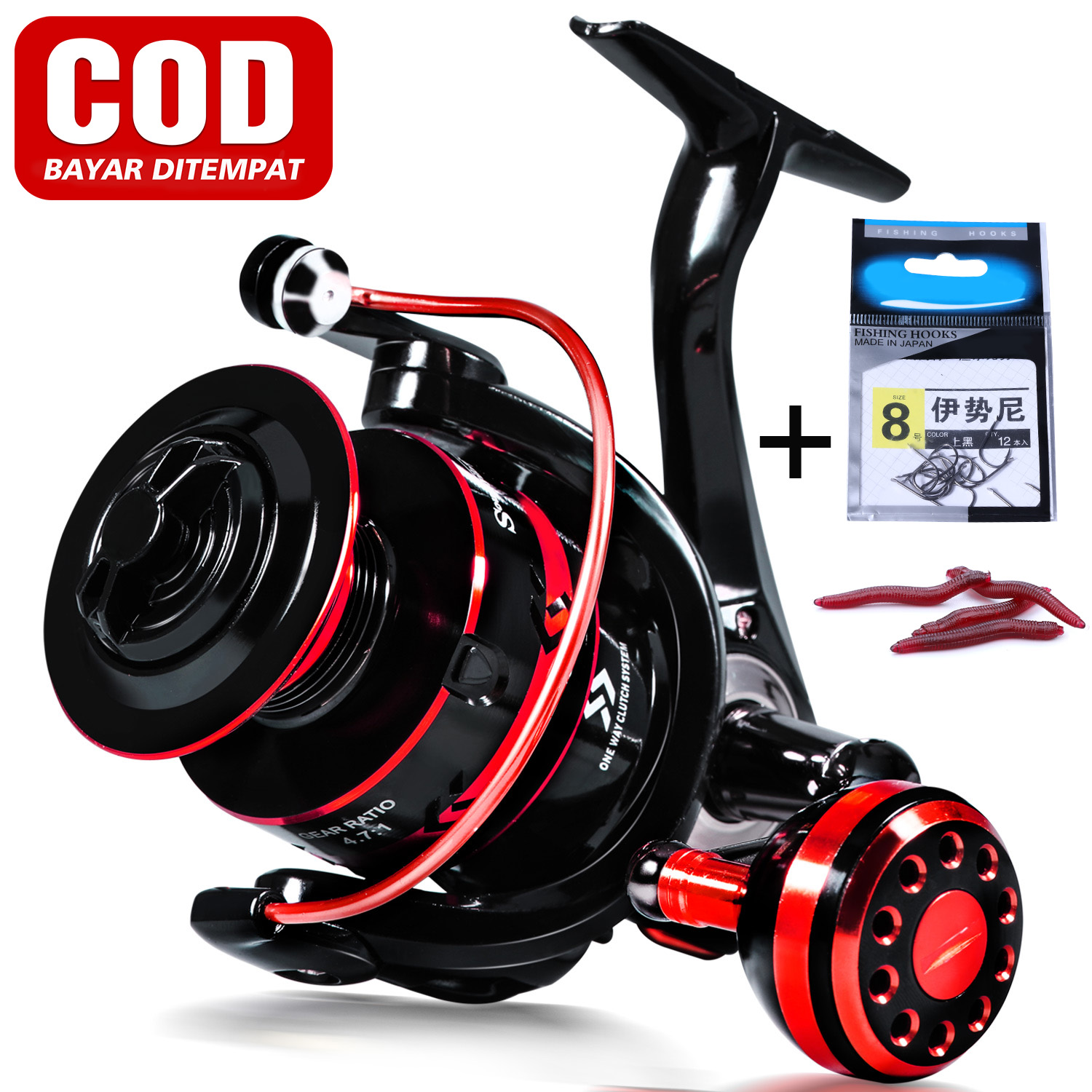 CORALOV Reel SHIMANO Pancing Full Besi Laut Ukuran Rell Sarky 8000