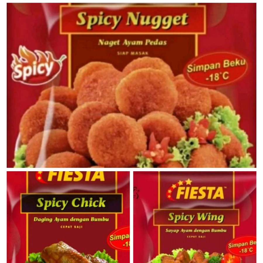 Fiesta spicy wings/stikie/spicy nugget ayam/karage/friedchicken halal