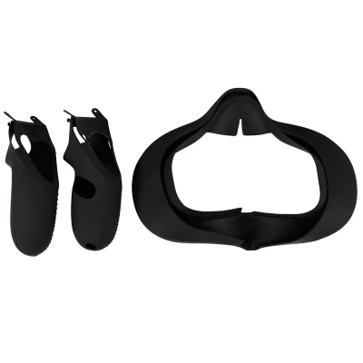 3Pcs Eye Mask Cover Kit for Oculus Quest VR Headset Anti-Sweat Unisex Anti-Leakage Light Blocking Soft Silicone Eye Cover