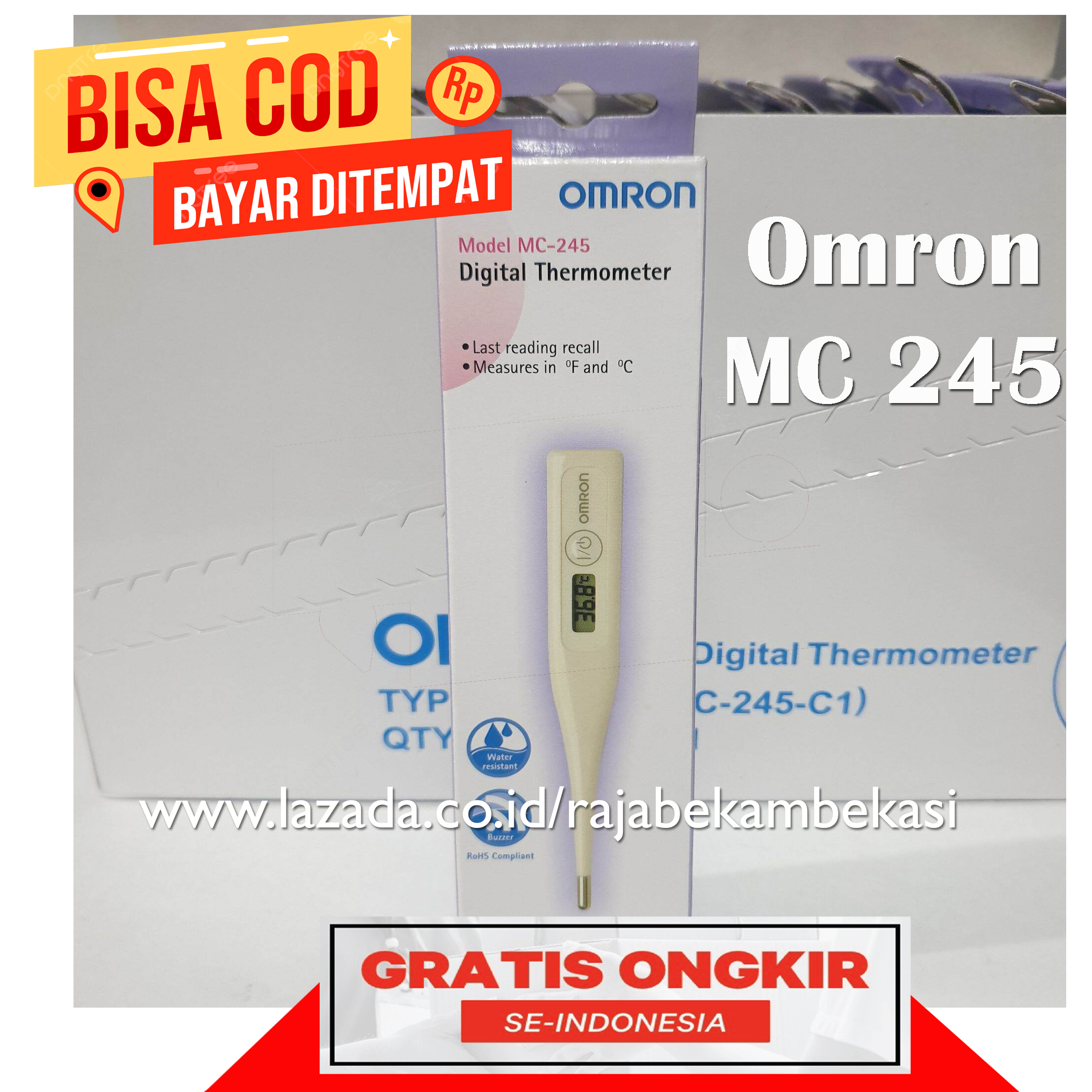 TERMOMETER DIGITAL OMRON MC 245 / THERMOMETER ANAK DEWASA OMRON MC245