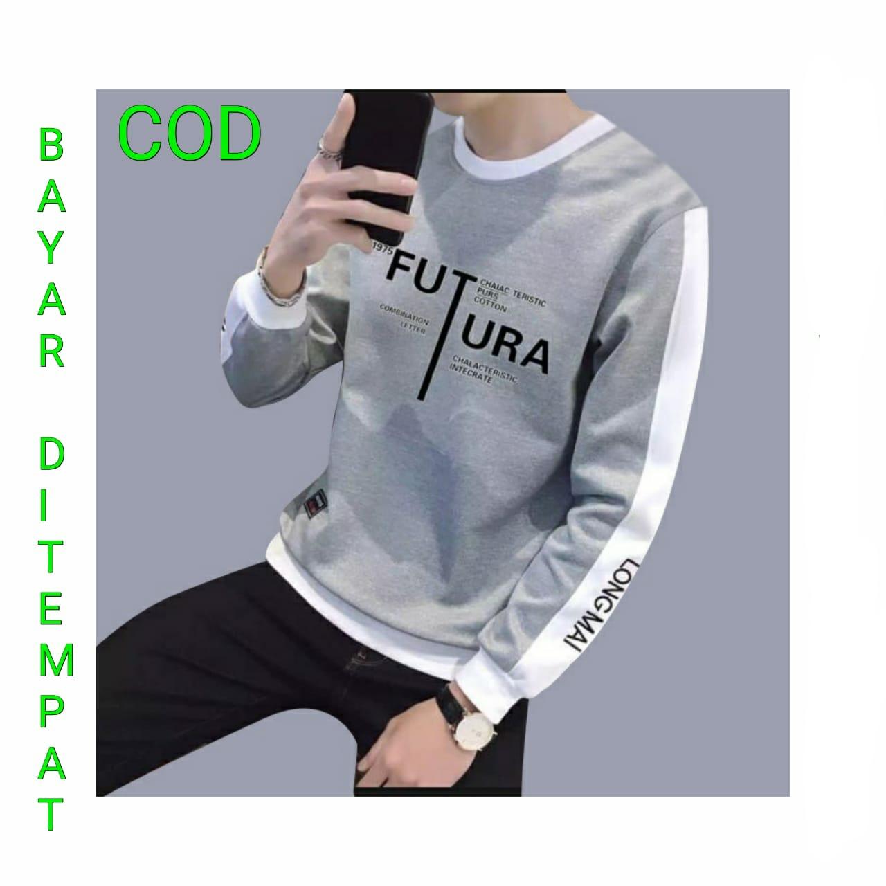 COD. FAMOUS77 SV. KAOS PRIA LENGAN PANJANG FUTURA / KAOS FASHION PRIA / T-Shirt Pria / KAOS PRIA / BAJU PRIA TERBARU