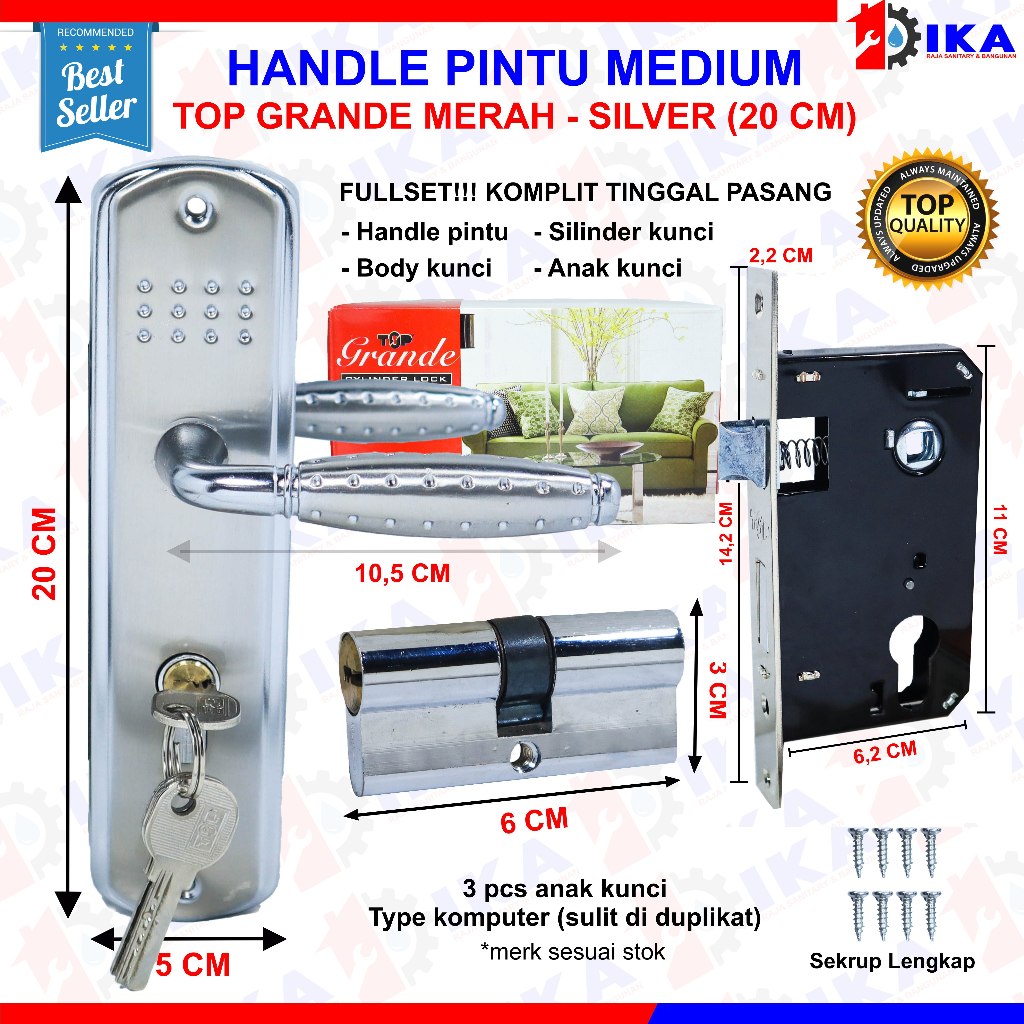 Handle Pintu Top Grande Kunci Set Kamar Komplit Kunci Pintu Top Grande