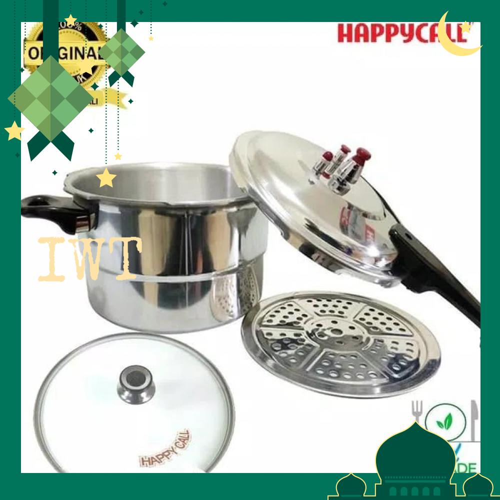 INDO WORLD TRADE-PANCI PRESTO Happy Call pressure cooker 8 liter Plus Tutup Kaca