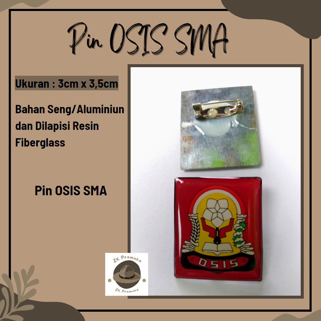 Pin OSIS SMP SMA (Aluminium dan Resin Tebal) | Lazada Indonesia