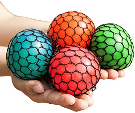 Squishy Flash Light Mesh Ball Anti 