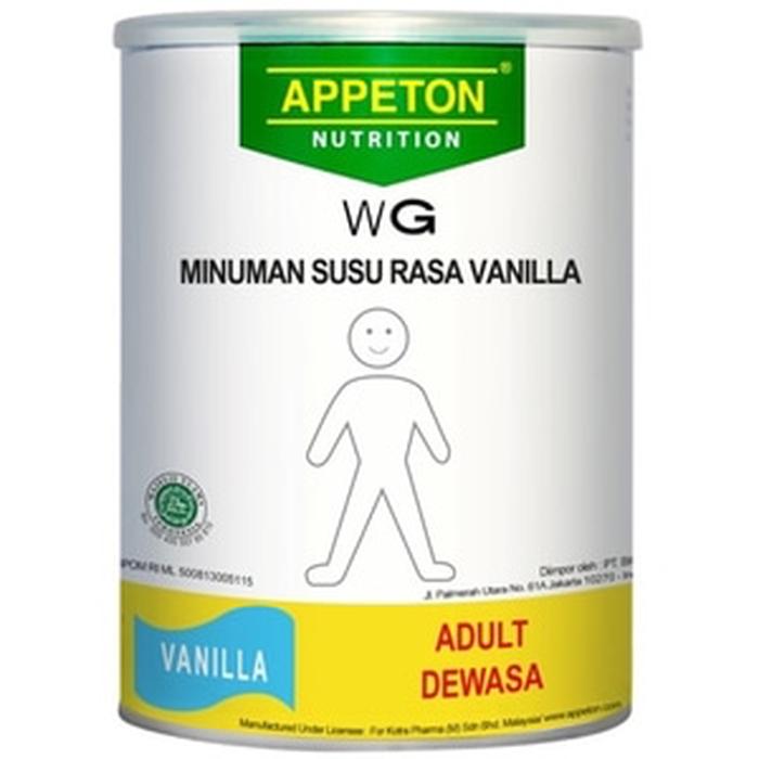 PROMO ! 900Gr APPETON Weight Gain Adult / Susu penambah berat Badan (Vanilla) LAINNYA Suplemen Penambah Berat Badan/Multivitamin/Obat-obatan Tradisional/Obat Tradisional/Pengurang Nafsu Makan