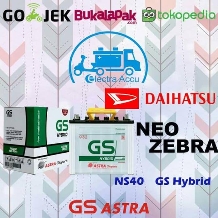 Aki Mobil Daihatsu Neo Zebra NS40 GS astra hybrid aki b