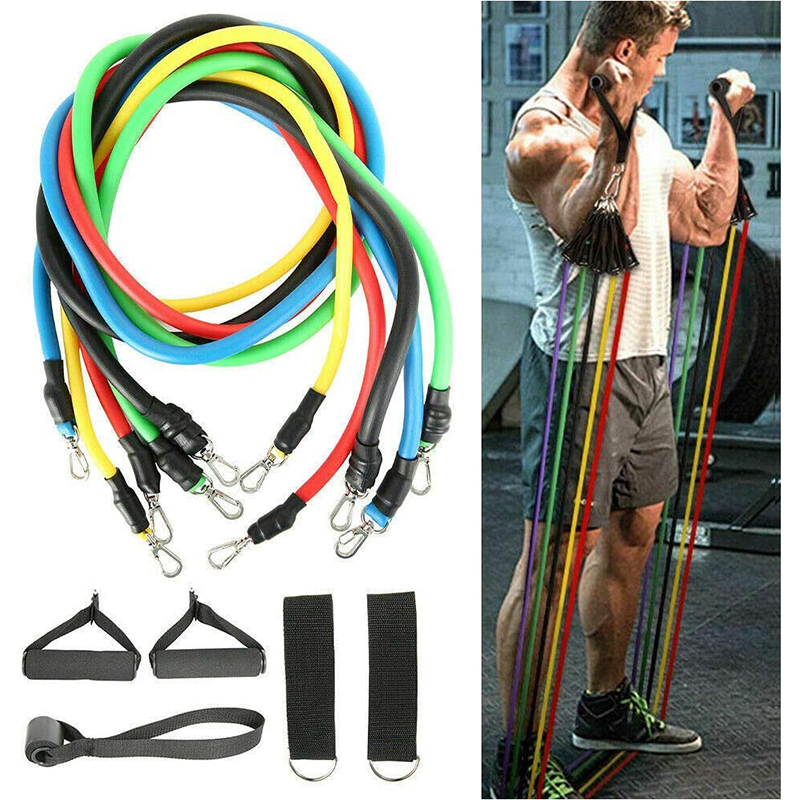 Bộ Kháng 11 Mảnh Có Thể Mang Đến 100 Pound Băng Tập Đàn Hồi, Phù Hợp Với Sức Đề Kháng Gia Đình Thân Thiện Với Môi Trường Và Đào Tạo Cực Kỳ Bền