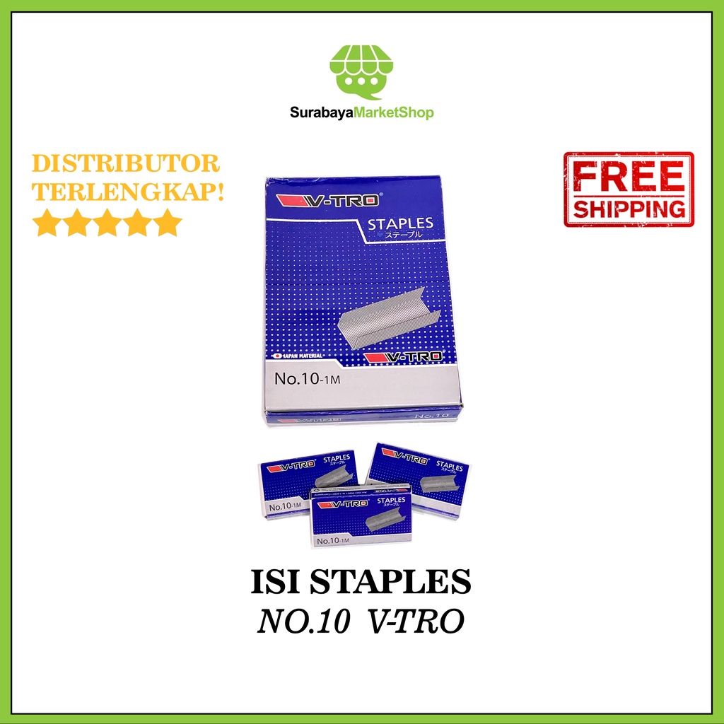 Isi Staples No. 10 V-TRO (1pcs) | Lazada Indonesia