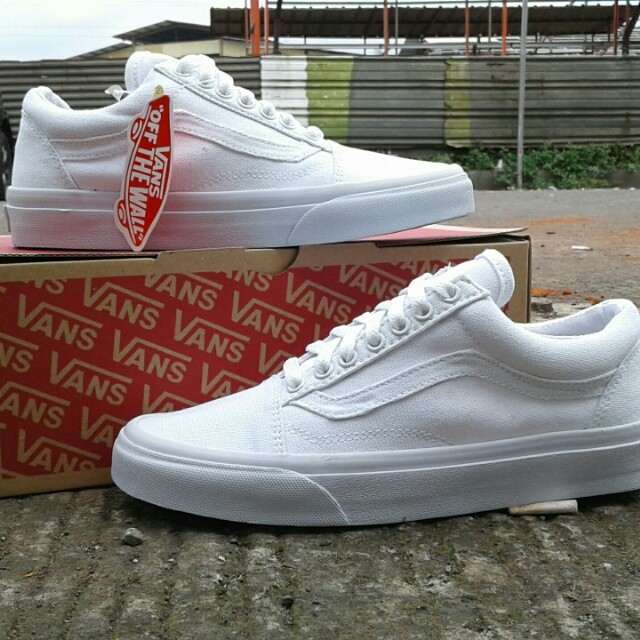 vans old skool full white