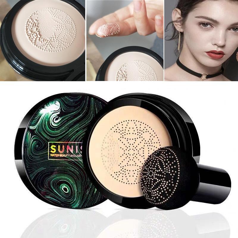 Sunisa Nhỏ Đầu Nấm Air Cushion BB Kem Cô Lập BB Nude Kem Che Khuyết Điểm Kiểm Soát Dầu Dưỡng Ẩm Chất Lỏng Nền CC Cream
