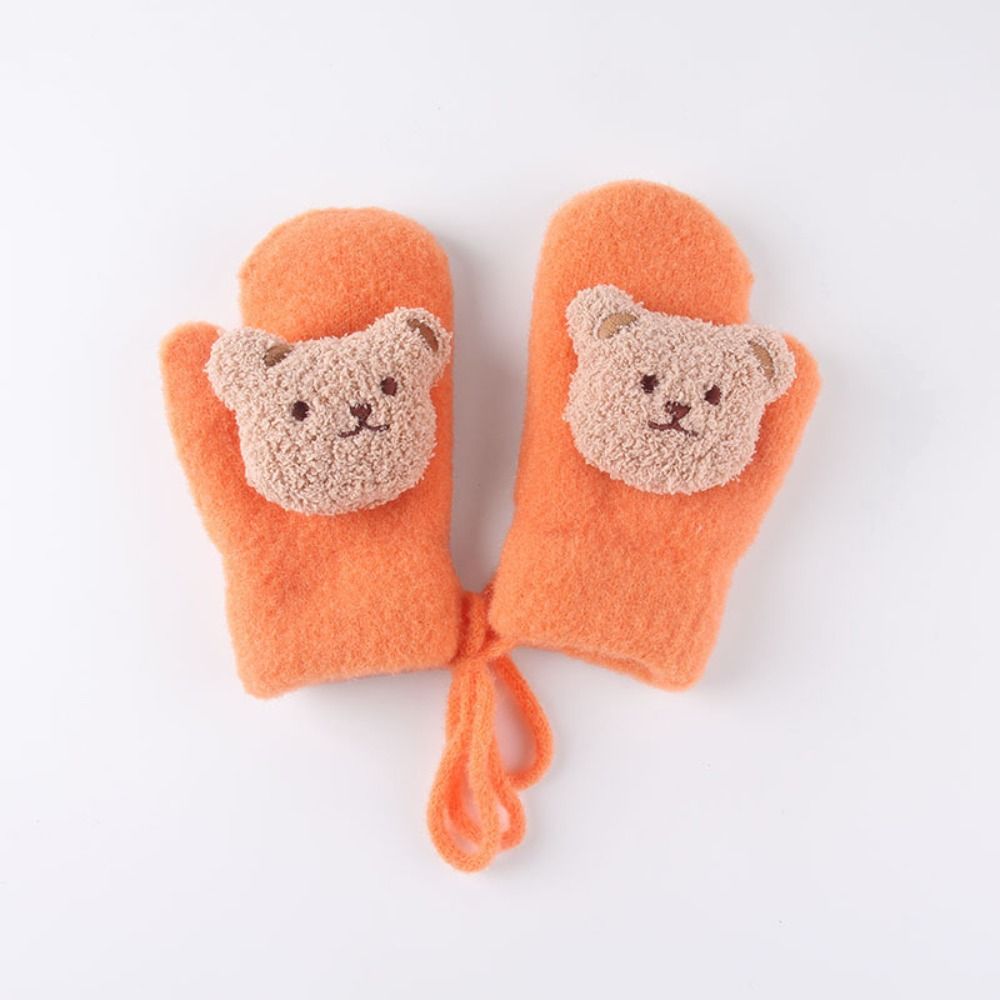 OKDEALS Winter Children Full Finger Baby Neck Hanging Girl Gloves