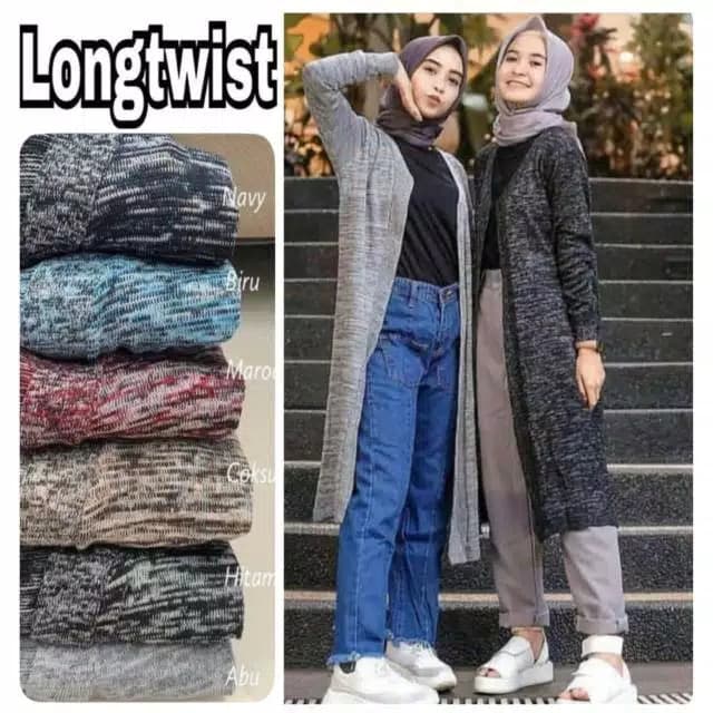 LONG CARDI TWIST/CARDIGAN PANJANG 