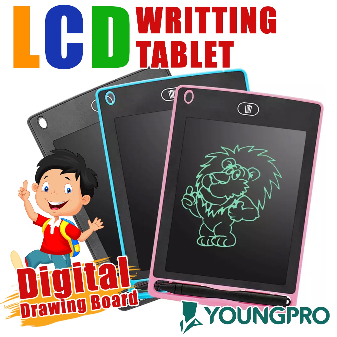LCD DRAWING TABLET 8.5 TABLET ANAK DIGITAL ANTI RADIASI TABLET ...