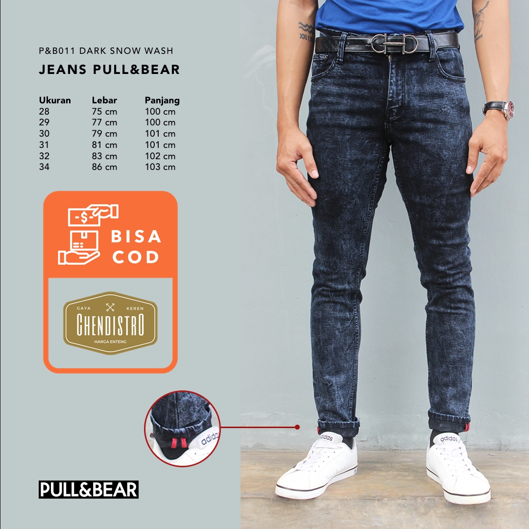 Celana Jeans Pria PULL\u0026BEAR Skinny Fit 