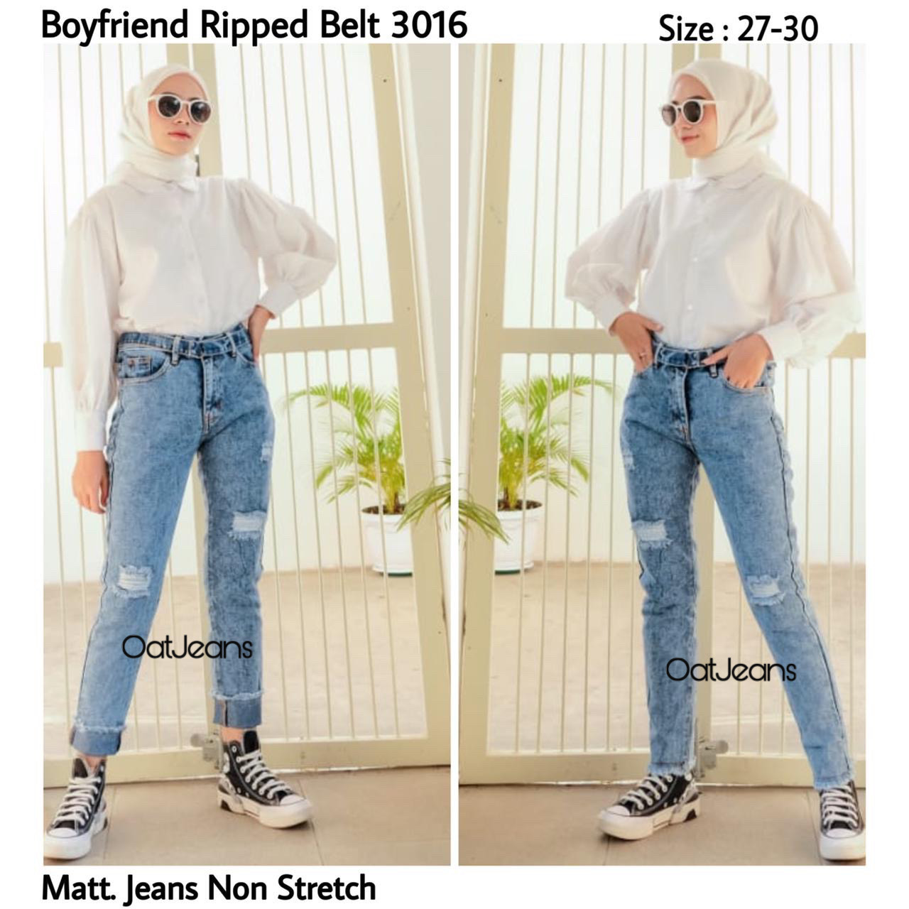 non ripped baggy jeans