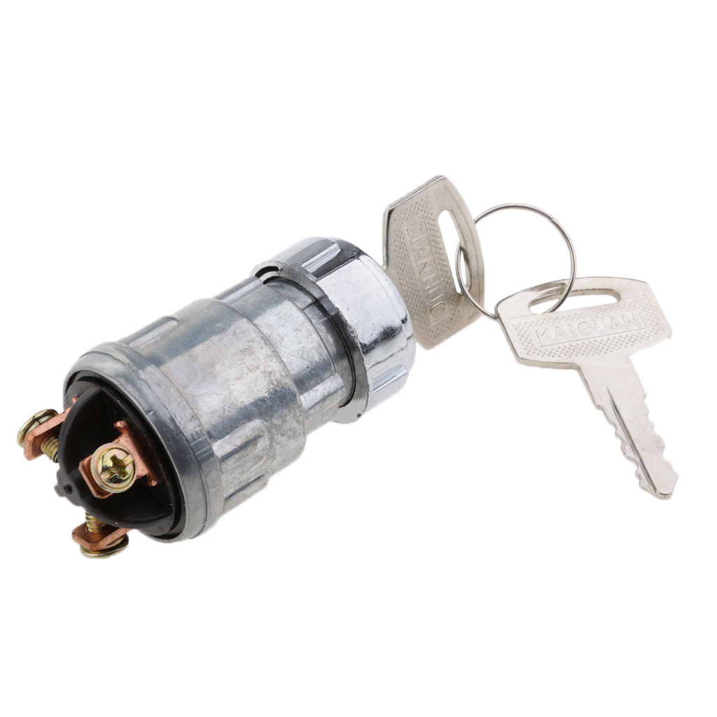 Khóa Công Tắc Đánh Lửa WDGOOD + 2 Phím Phụ Tùng Xe 12V 3 Vị Trí