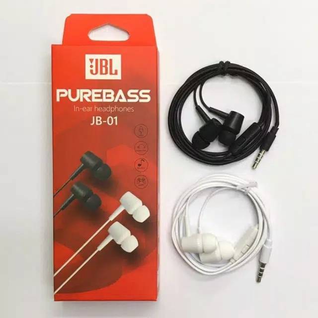 handsfree earphone hf pure bass jbl jb-01 - fury acc store | Lazada  Indonesia