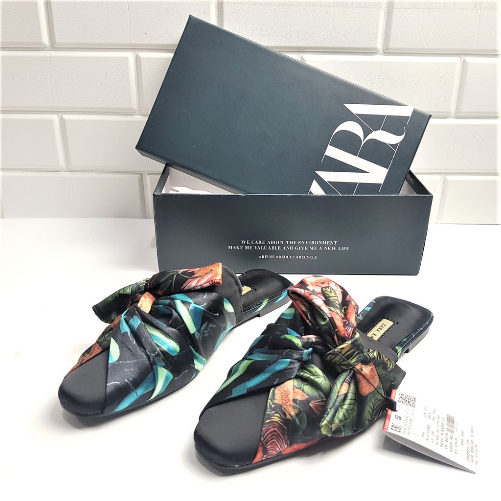 zara floral mules