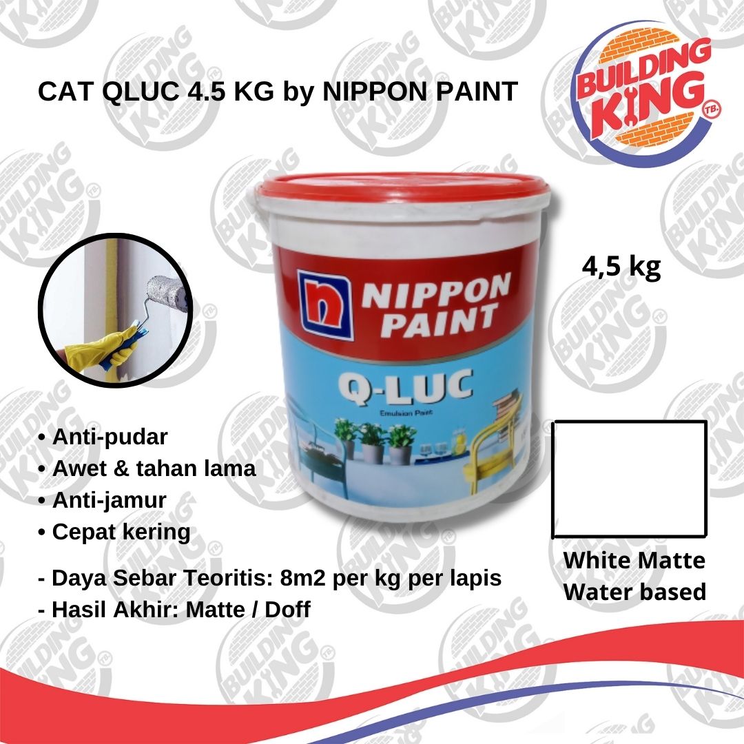 Cat Tembok Nippon Paint Qluc Q Luc Putih White 1505 5 Kg Lazada Indonesia