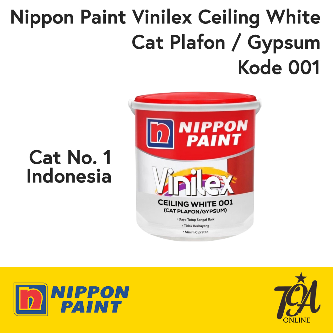 Cat Plafon/Gypsum Vinilex Ceiling White Nippon Paint Kode 001 Lazada Indonesia