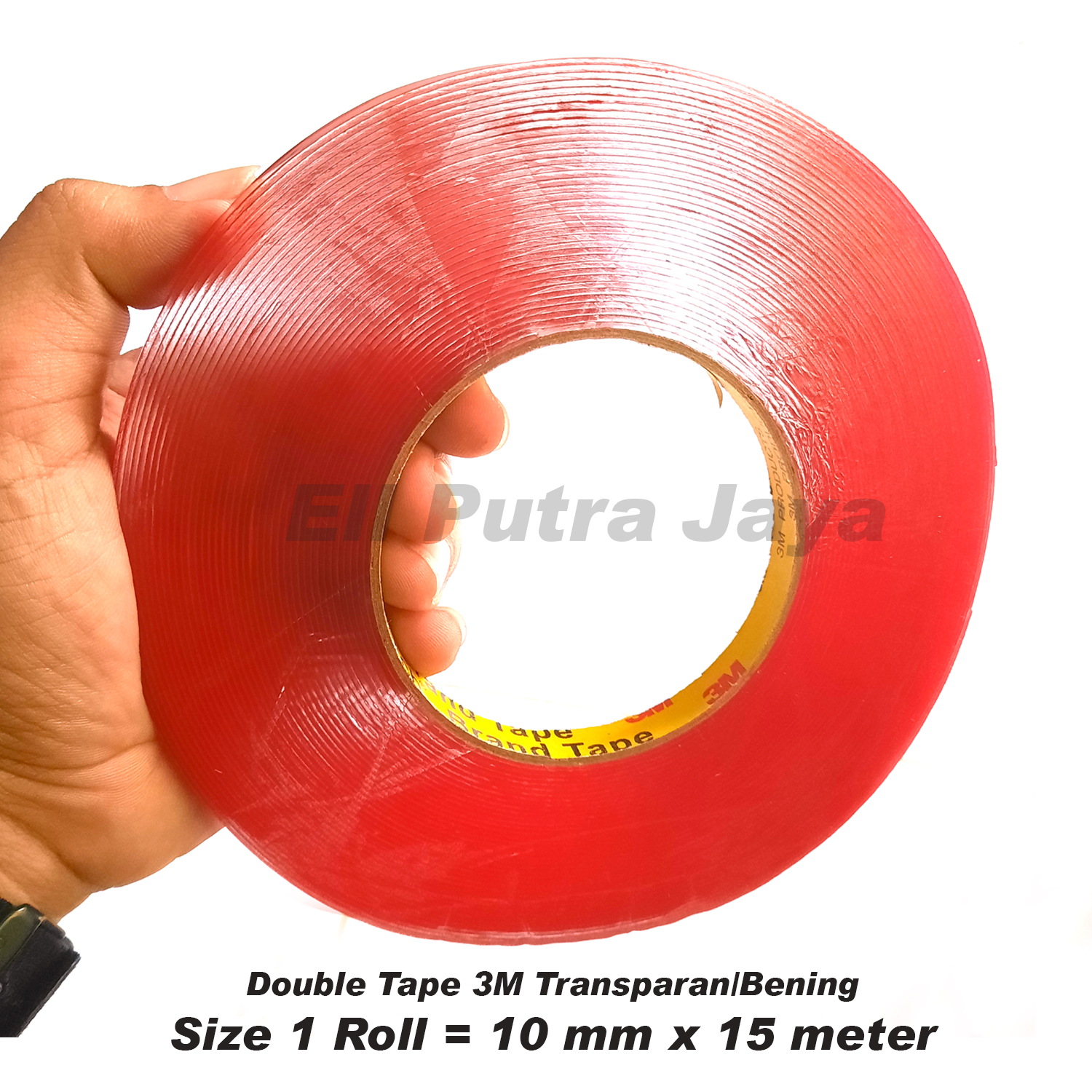Double Tape 3M Bening / Transparan 10mm x 15 meter Automotiv dan