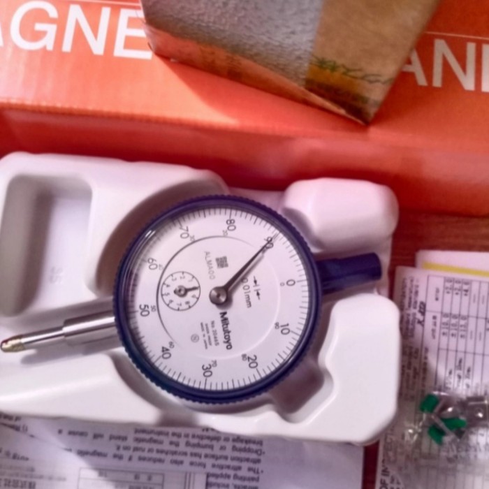 DIAL INDICATOR 2046S PLUS MAGNETIC STAND MITUTOYO MADE IN JAPAN ...