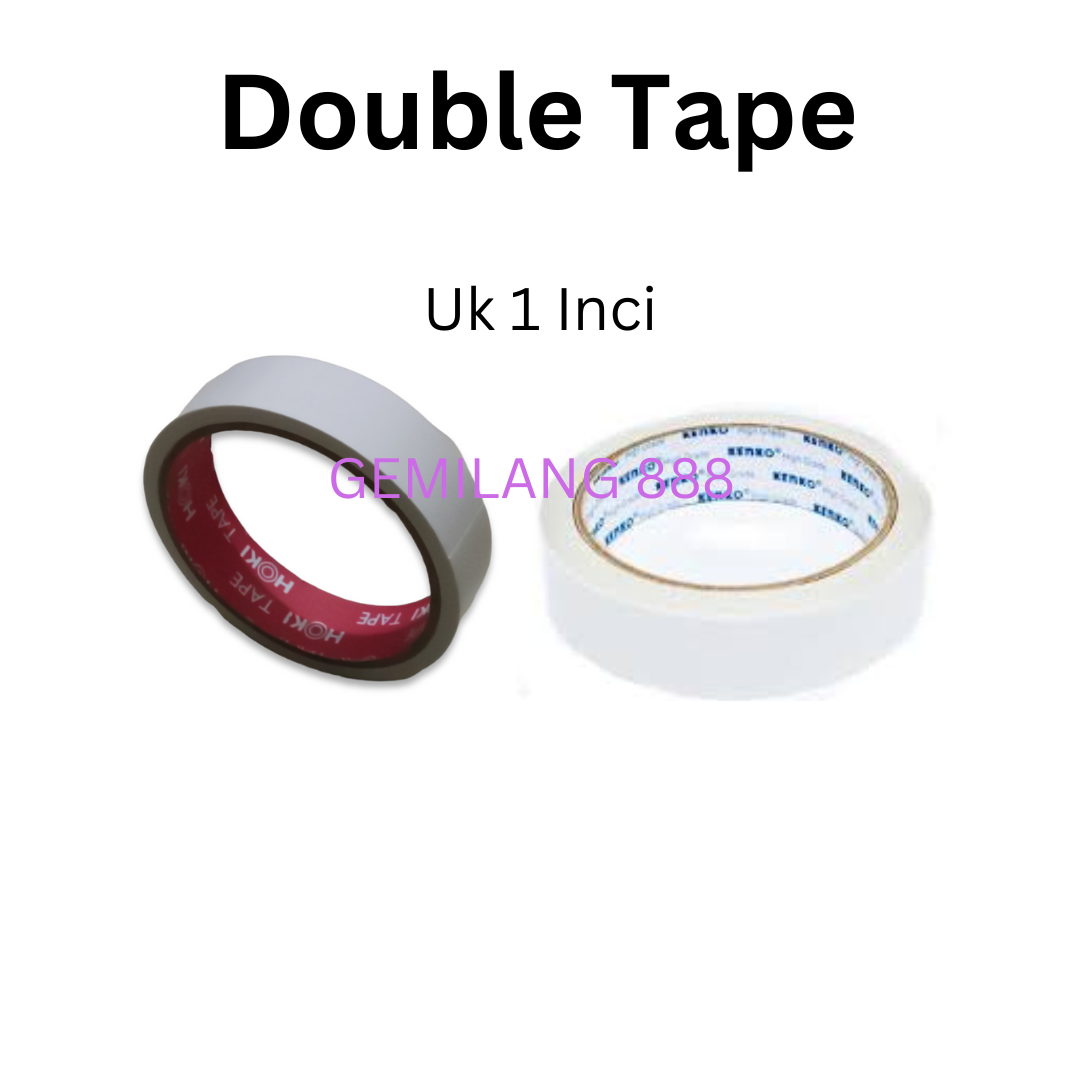 double tape 1 inci/double tape putih Lazada Indonesia