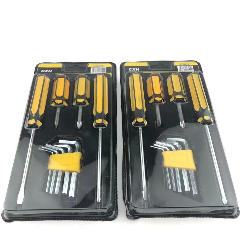 Set Paket Obeng Kunci L Tools 9Pcs Hexagonal Pliers Screwdriver ...